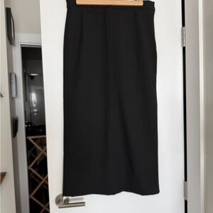 OAK + FORT Classic black suit skirt